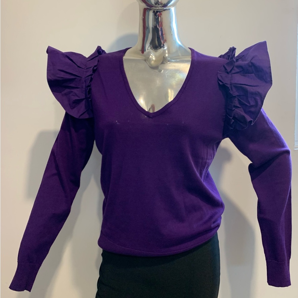 New York and company ruffle sweater